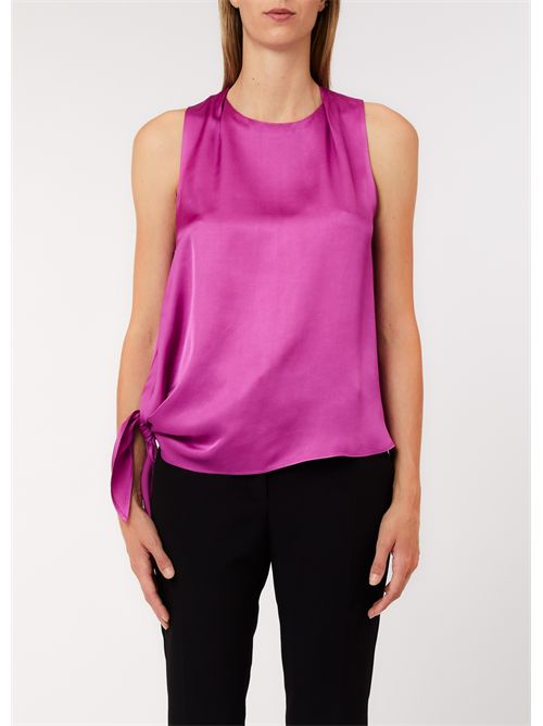 Top asimmetrico in raso Liu Jo LIU JO | CA6253T2571/P9632